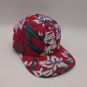 Vintage San Sun Hat Cap Snapback Hawaiian Floral Trucker SPS State Water Heaters